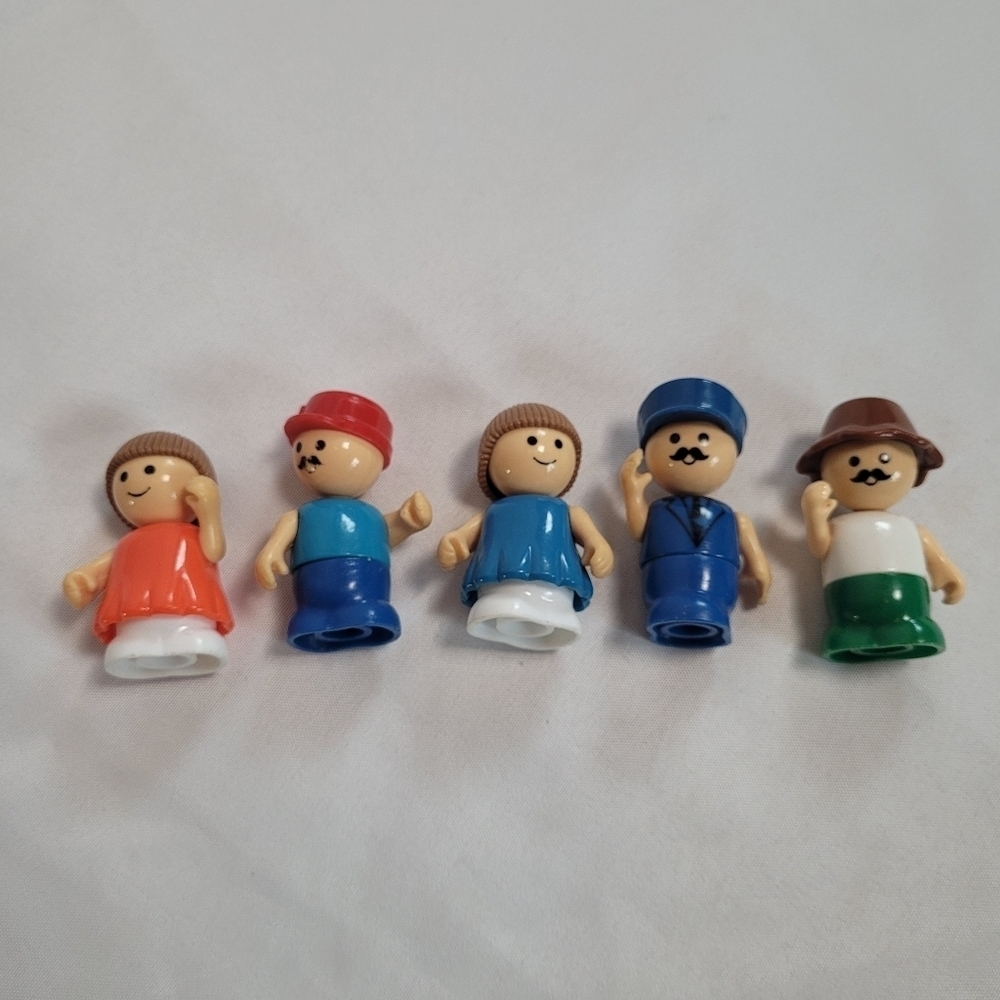 VTG Playskool Lil Playmates Figures People Lot of 5